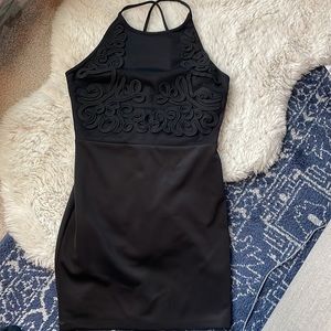 Forever 21 Black Embroidered Dress |Size M|